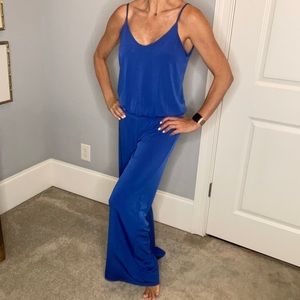 Veronica M blue jumpsuit size small.